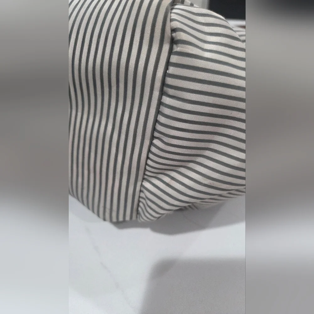 Elegant Striped Baby Bag - Cream and Brown NWOT
